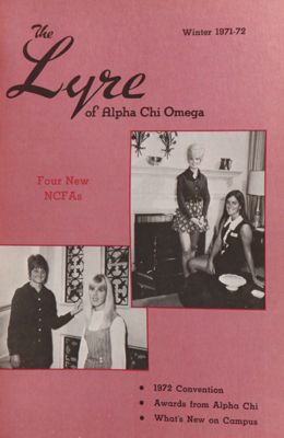 The Lyre of Alpha Chi Omega, Vol. 75, No. 2, Winter 1971-72